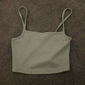 light green H and M crop top